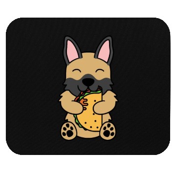 Discover German Shepherd Taco Lover Mouse Pads