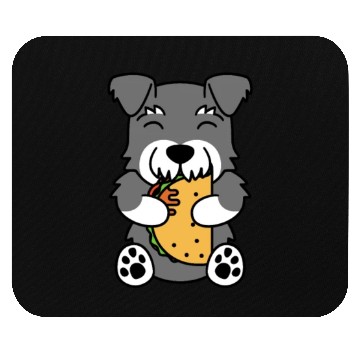 Discover Schnauzer Taco Lover Mouse Pads