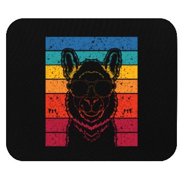 Discover Retro Llama Alpaca Lover Birthday Llamas Mouse Pads