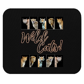 Discover WILDCATS! | Lion, Leopard, Cheetah, Puma, Tiger Mouse Pads