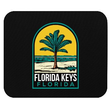 Discover Florida Keys Vintage Beach Mouse Pads
