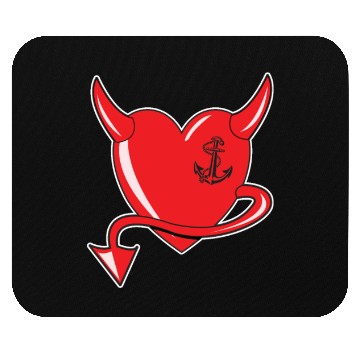 Discover Red Heart - Devil Heart - Anchor - Gift Mouse Pads