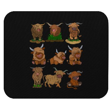 Discover Scottish Highland Cattle Mouse Pads
