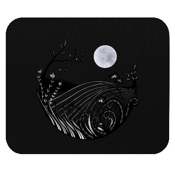 Discover Full moon landscape Mouse Pads