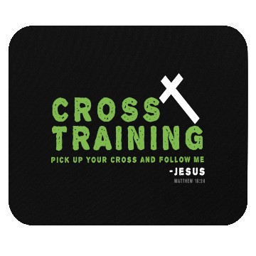 Discover Christian Cross Training Running Bible Design Mouse Pads