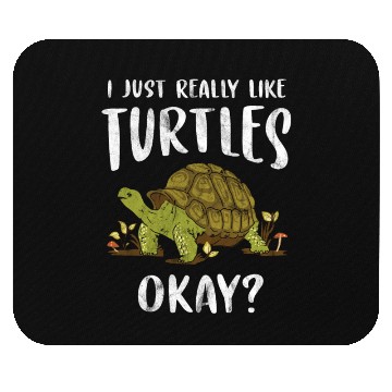 Discover Turtle Relaxed Chilling Sea Ocean Beach Mouse Pads