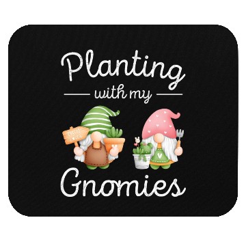 Discover Cute Gnomes Succulent Women Cactus Gnome Mouse Pads