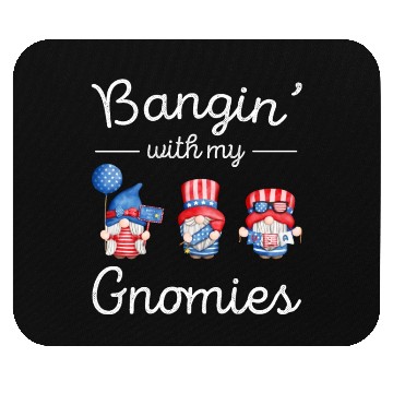 Discover Patriotic Gnomes Firework American Flag US Mouse Pads
