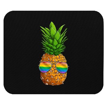 Discover Funny Pineapple LGBT Rainbow Gay Pride Mouse Pads