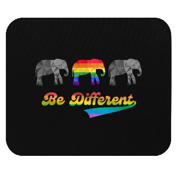 Discover Elephant LGBTQ Pride Rainbow Flag Different Mouse Pads