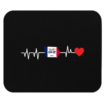 Discover Iowa Heartbeat Gift Mouse Pads