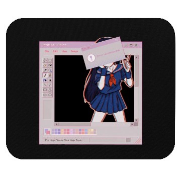 Discover Vaporwave Glitch Horror Mouse Pads