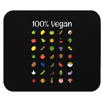 Discover 100 % vegan - vegan lifestyle Mouse Pads