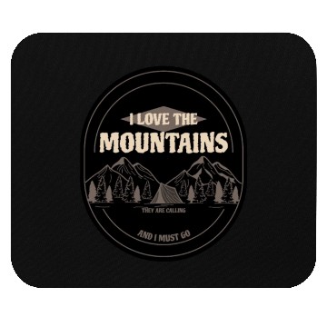 Discover I Love The Mountains Mouse Pads