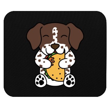 Discover German Shorthaired Pointer Taco Lover Mouse Pads