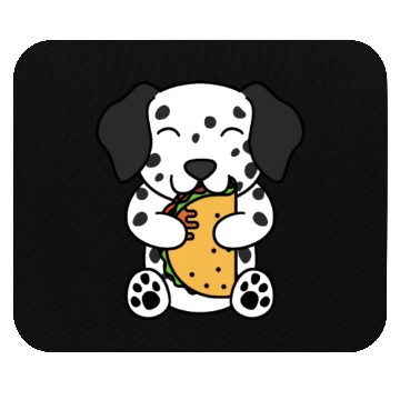 Discover Dalmatian Taco Lover Mouse Pads