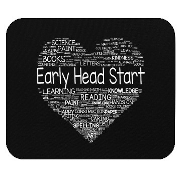 Discover Team Early Head Start Heart Back To School Funny Mouse Pads
