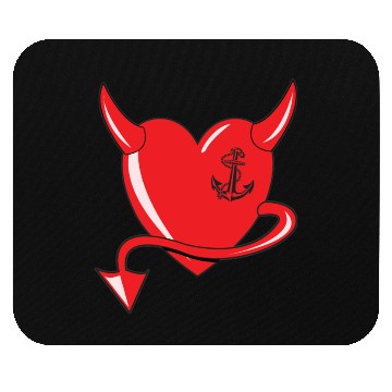 Discover Red Heart - Devil Heart - Anchor - Gift Mouse Pads