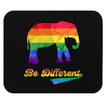 Discover Gay Pride Elephant LGBTQ Rainbow Flag Mouse Pads