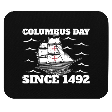 Discover Columbus Day Italian Pride Mouse Pads
