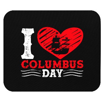 Discover Columbus Day Italian Pride Mouse Pads