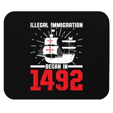 Discover Anti Columbus Day Mouse Pads