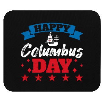 Discover Columbus Day Italian Pride Mouse Pads