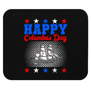 Discover Columbus Day Italian Pride Mouse Pads