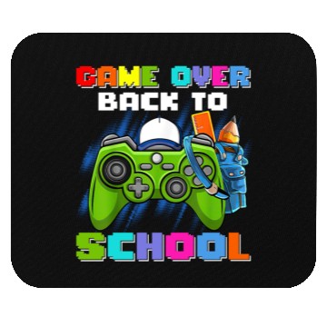 Discover Game Over Back To School Mouse Pads