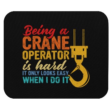 Discover Crane Operator Driver Accessories Mouse Pads