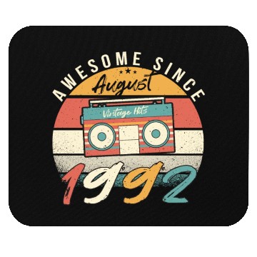 Discover 1992 August 30th Year Of Life Mouse Pads
