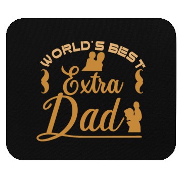 Discover World's Best Extra Dad Sayings Stepdad Stepfather Mouse Pads