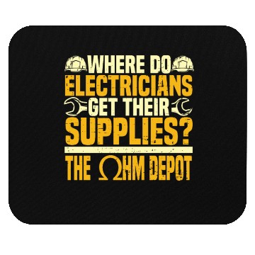 Discover Electrician Electrical Engineer Lineman Mouse Pads