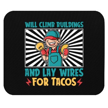 Discover Electrician Electrical Engineer Lineman Mouse Pads