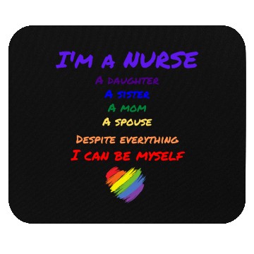 Discover Rainbow Nurse Mouse Pads