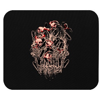 Discover Bullets and Skull Roses Aesthetic Dripping Pattern Mouse Pads