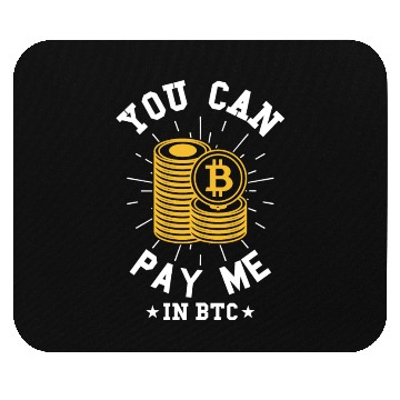 Discover Pay Me In Bitcoin Crypto Currency Blockchain Gift Mouse Pads
