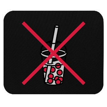 Discover Sign bubble tea forbidden Mouse Pads