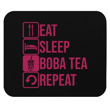 Discover Daily Repeat Boba Tea Mouse Pads