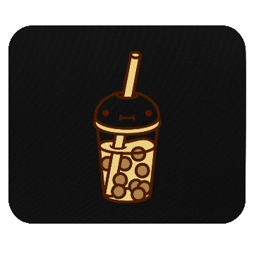 Discover face bubble tea comic Mouse Pads