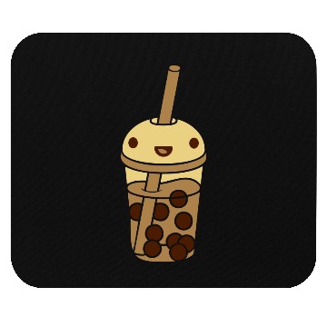 Discover anime face bubble tea Mouse Pads
