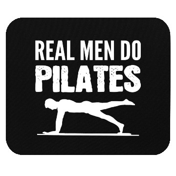 Discover Real Men Pilates Gym Buddy Gift Mouse Pads