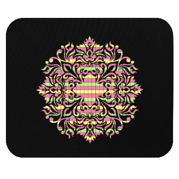 Discover Colourful shades flower design Mouse Pads