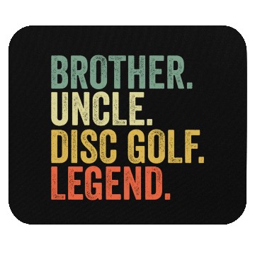Discover Disc Golf Brother Uncle Frisbee Sport Legend Mouse Pads
