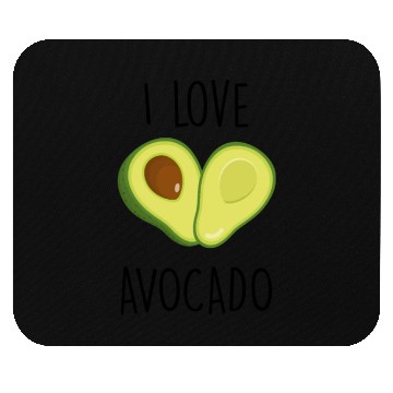 Discover I love Avocado Hearth Mouse Pads