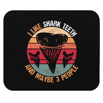 Discover Shark Teeth Fossil Tooth Collector Mouse Pads