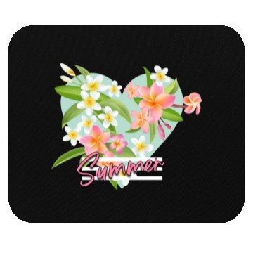 Discover Hibiscus Heart Mouse Pads