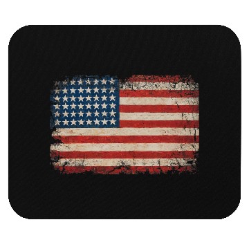 Discover American Flag USA Patriotic US stars stripes Mouse Pads
