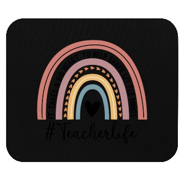 Discover Teacher Life Rainbow Teacher Graphic Teacher Mouse Pads