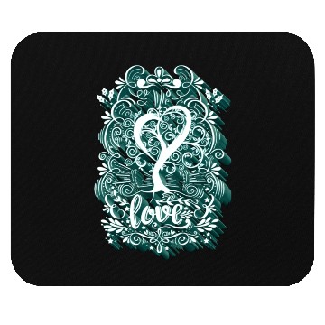 Discover Love - Elf Tree (Heart Version) Mouse Pads